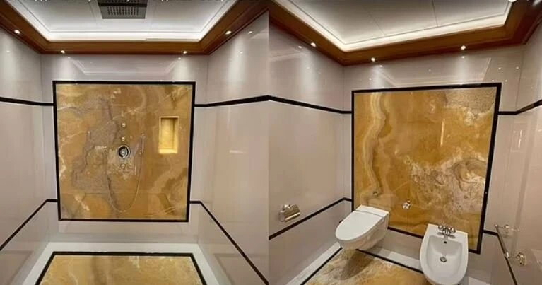 Yatak örtüsü bile yüz binlerce lira! Putin'in ultra lüks teknesinin fotoğrafları yayıldı