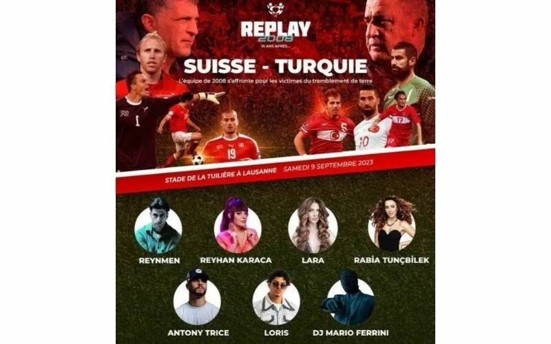 Türkiye ve İsviçre Milli takımları yardım için bir arada! Unutulmaz futbolcular 15 yıl sonra sahada buluşuyor…