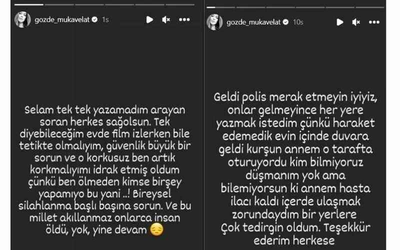 Ünlü oyuncu ölümden döndü! Gözde Mukavelat’ı kurşunlar teğet geçti…