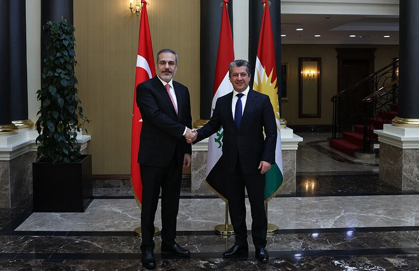 Bakan Fidan, IKBY Başbakanı Mesrur ile ikili görüşme yaptı.