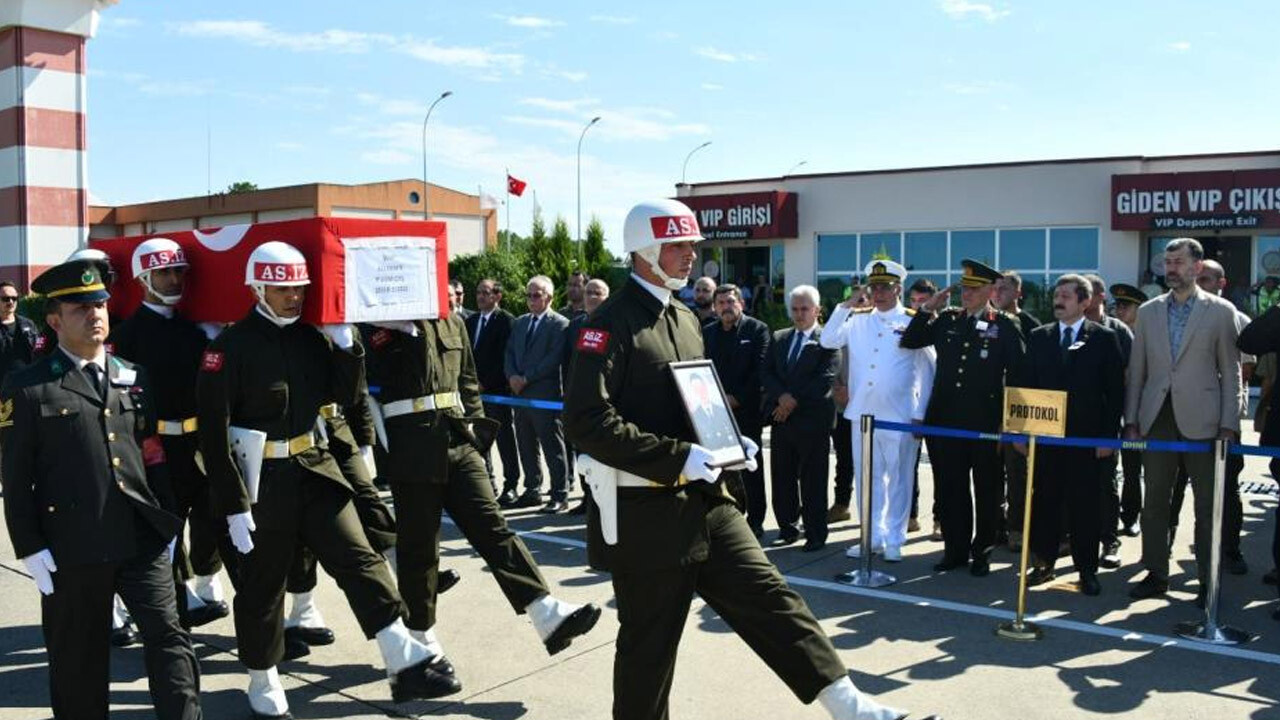 Ordulu şehidin naaşı Samsun’a getirildi