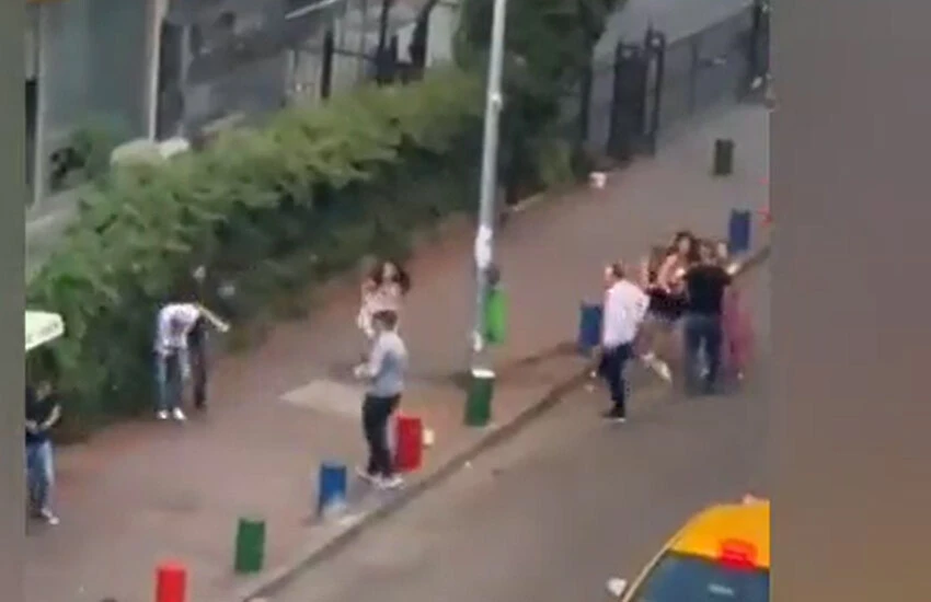 3 emniyet mensubu kadınlara saldırarak, adeta terör estirdi.