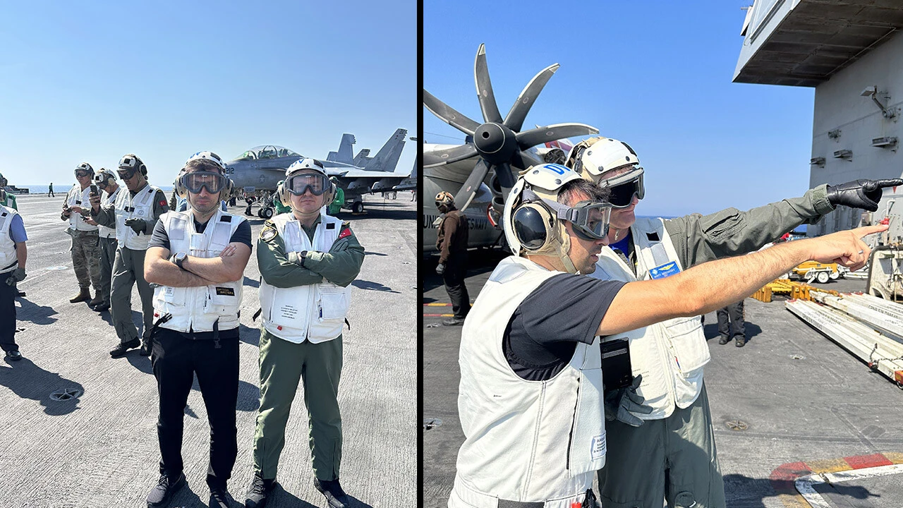 ABD'den Selçuk Bayraktar'a özel davet: Dünyanın en büyük uçak gemisini inceledi