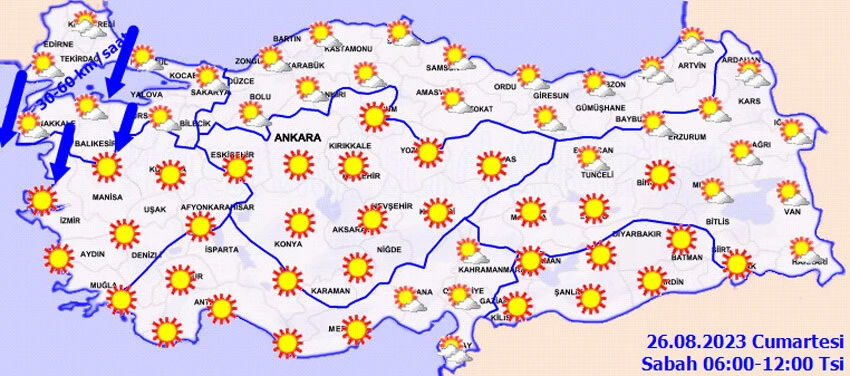 Son dakika: Meteoroloji'den yağmur ve rüzgar uyarısı: Saatte 60 şiddetle...