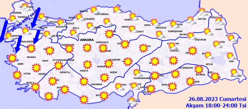Son dakika: Meteoroloji'den yağmur ve rüzgar uyarısı: Saatte 60 şiddetle...