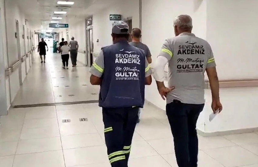 Saldırıya uğrayan Akdeniz Belediyesi işçileri şikayetçi oldu.