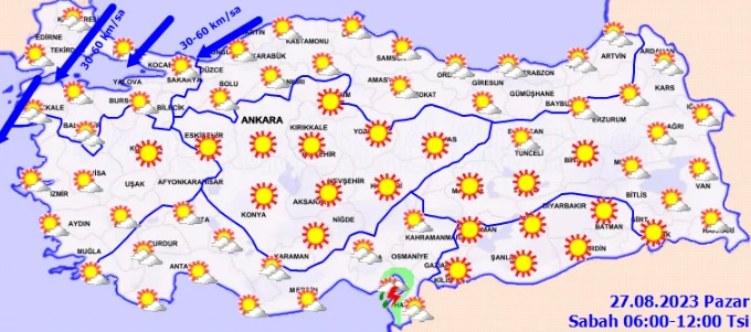 Meteoroloji'den birçok ile kritik uyarı! Şiddetli geliyor: Kavurucu sıcaklara sağanak arası (27 Ağustos hava durumu)
