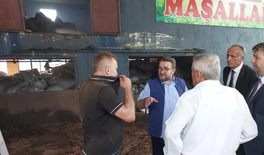 Çay fabrikasında korkutan yangın!