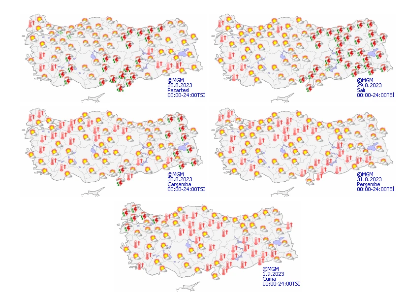 Meteoroloji'den 8 ile sarı kodlu uyarı: Gök gürültülü sağanak vuracak! (28 Ağustos hava durumu)