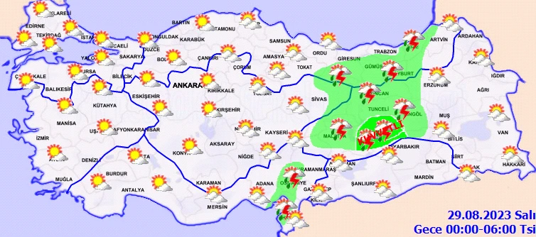 Meteoroloji'den 8 ile sarı kodlu uyarı: Gök gürültülü sağanak vuracak! (28 Ağustos hava durumu)