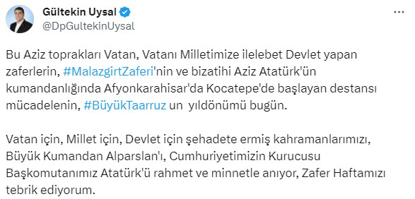 Tüm liderler Büyük Taarruz'u anarken Kılıçdaroğlu es geçti! Eleştirilerin odağında...