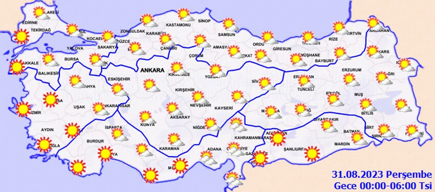 Meteoroloji saat vererek il il uyardı! Gök gürültülü sağanak geliyor, dikkatli olun