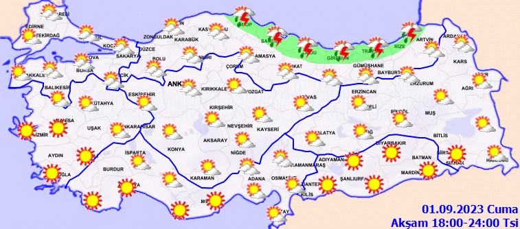 Meteoroloji'den Marmara için sarı kodlu uyarı: Saat verildi, sağanak kuvvetli vuracak! (1 Eylül hava durumu)
