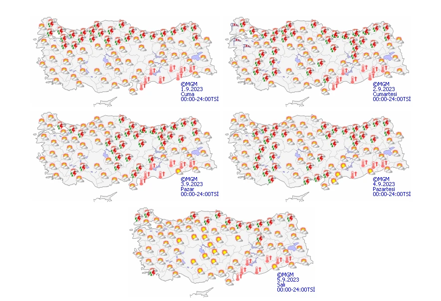 Meteoroloji'den Marmara için sarı kodlu uyarı: Saat verildi, sağanak kuvvetli vuracak! (1 Eylül hava durumu)