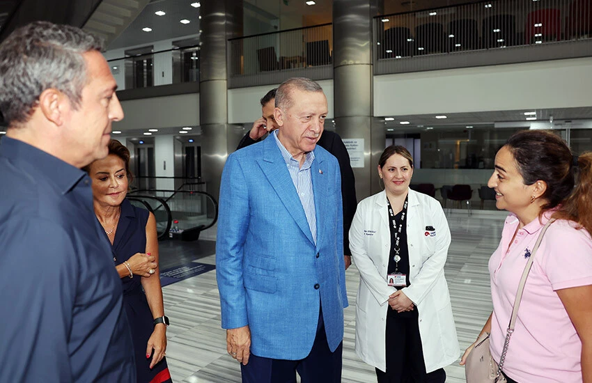 Cumhurbaşkanı Erdoğan'dan, Ali ve Vuslat Sabancı çiftine hastanede ziyaret! Kaza sonrası ilk fotoğraf