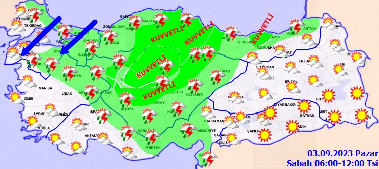 AFAD ve Meteoroloji'den 22 ile sarı ve turuncu kodlu uyarı: Sağanak şiddetli vuracak, sel ve su baskınlarına dikkat! (3 Eylül hava durumu)
