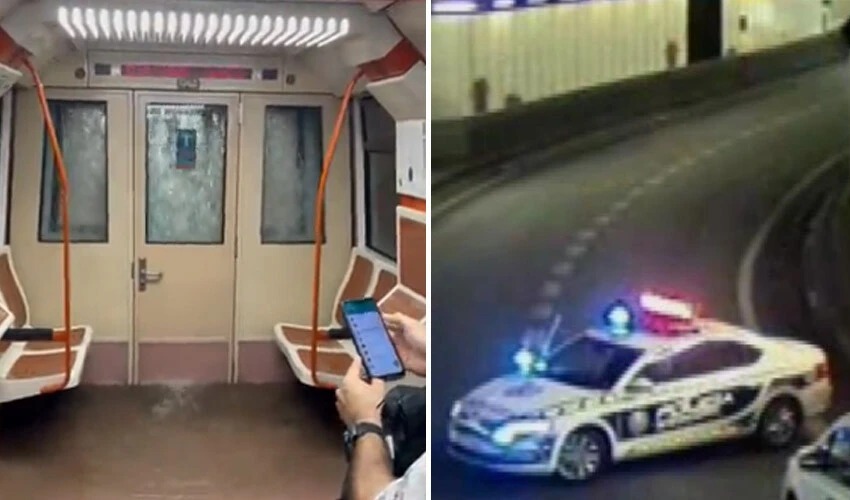 Madrid metrosunda vagonların içi suyla doldu! O anlar böyle kaydedildi