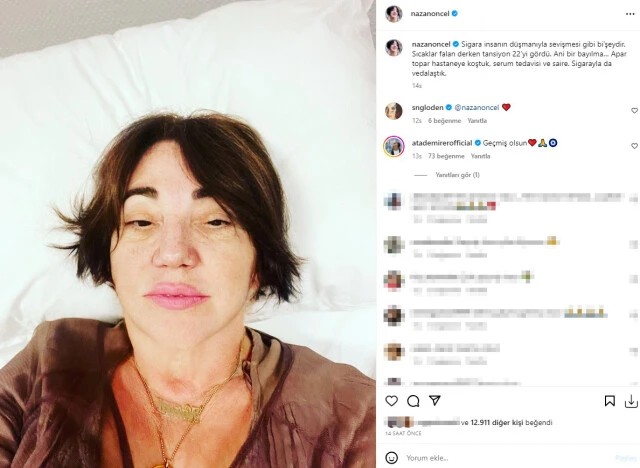 Nazan Öncel sevenlerini korkuttu! Apar topar hastaneye kaldırıldı…