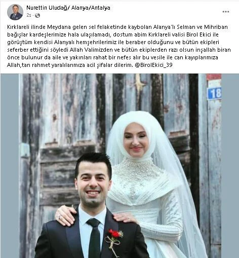 Selde kaybolan yeni evli çiftin cansız bedenleri bulundu! Geriye sadece bu fotoğrafları kaldı...