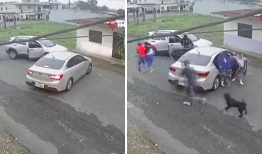 Silahlı kişiler ön kesip 'yanlış' çocuğu kaçırdılar! O anlar anbean kamerada