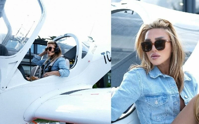 Seren Serengil’den milyonluk poz: Uçak hediye eden reklamda yer aldı!