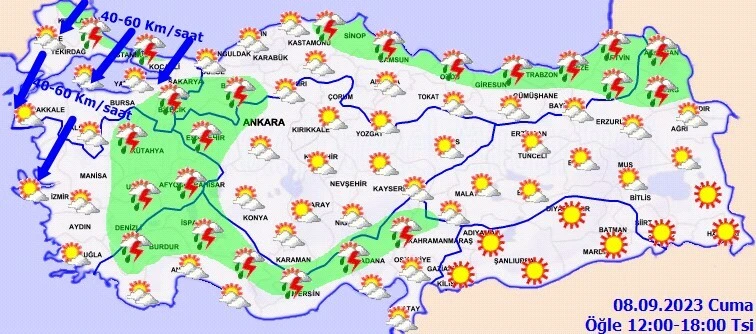 Meteoroloji'den İstanbul için sağanak alarmı: Saat verildi, kuvvetli geliyor! Birçok ile sarı ve turuncu kodlu uyarı... (9 Eylül hava durumu)
