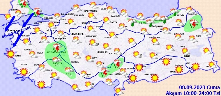 Meteoroloji'den İstanbul için sağanak alarmı: Saat verildi, kuvvetli geliyor! Birçok ile sarı ve turuncu kodlu uyarı... (9 Eylül hava durumu)