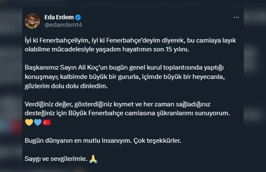 Eda Erdem’den ‘heykel’ tepkisi: Dünyanın en mutlu insanıyım