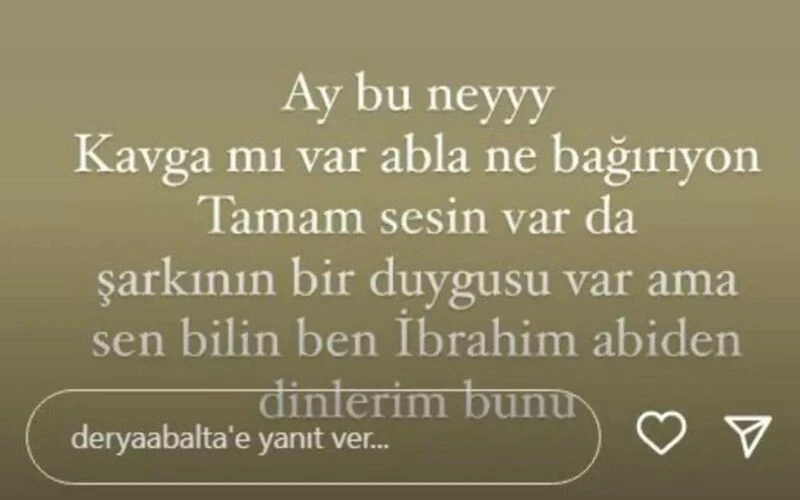 İbrahim Erkal’ın şarkısını okuyan Linet’e Derya Balta’dan olay sözler!