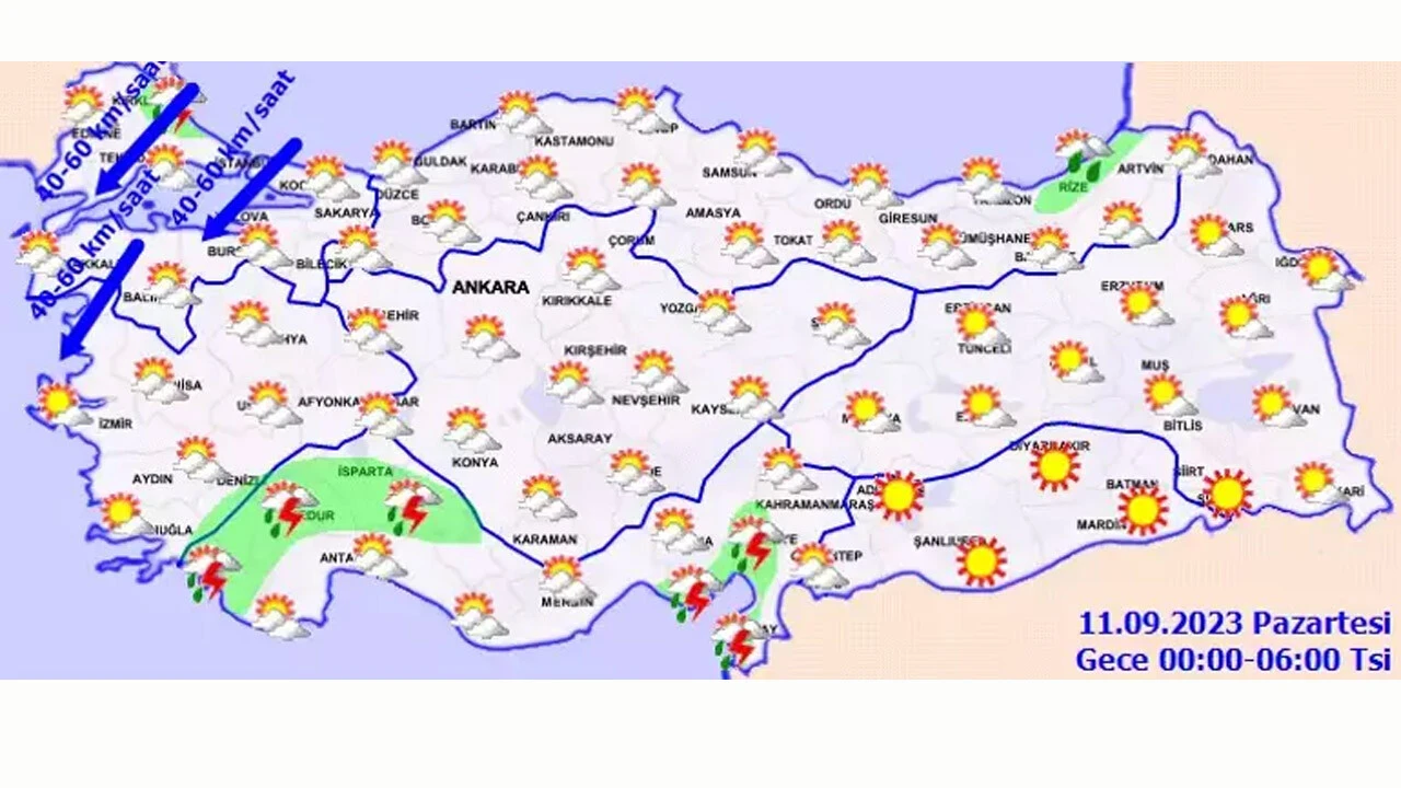 Yeni haftaya fırtınayla merhaba! Meteoroloji'den İstanbul'a sağanak uyarısı (11 Eylül hava durumu)