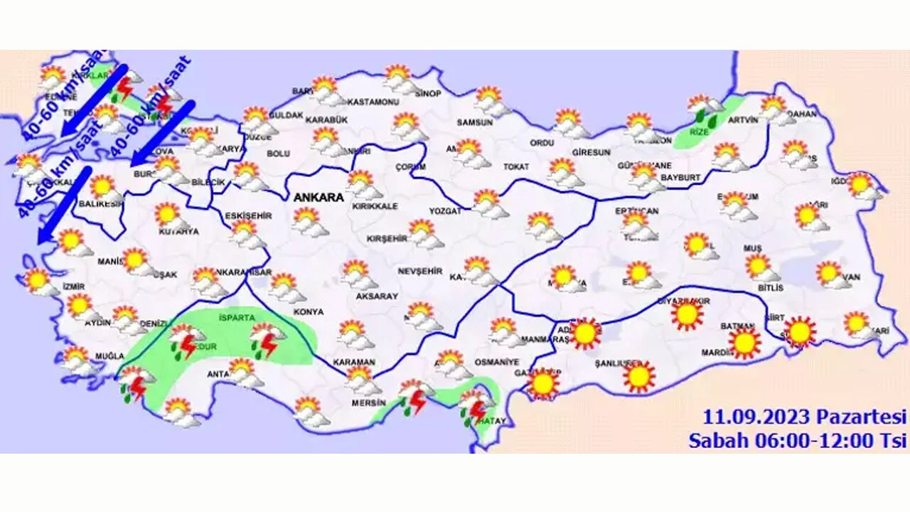 Yeni haftaya fırtınayla merhaba! Meteoroloji'den İstanbul'a sağanak uyarısı (11 Eylül hava durumu)