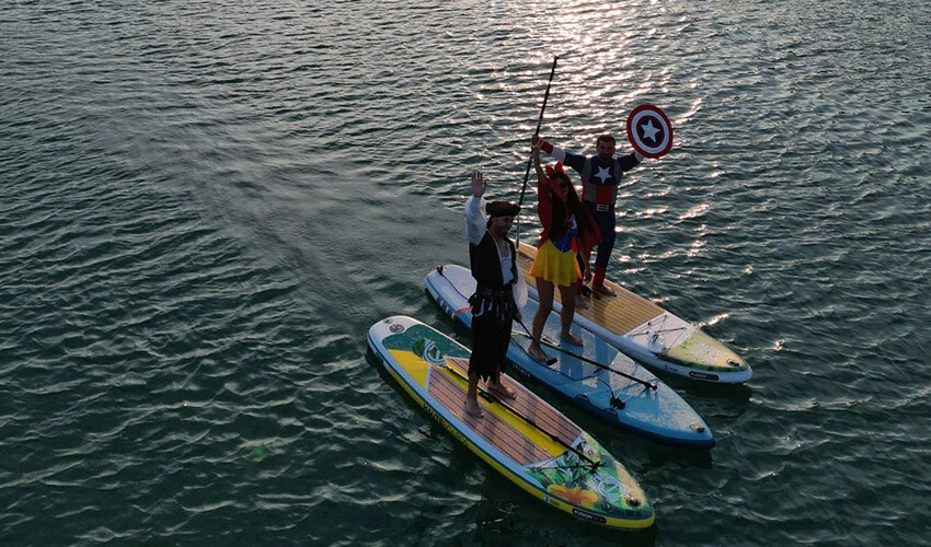 Kimi örümcek adam, kimi prenses oldu! Adana'da kostümlü kano festivalinden renkli görüntüler