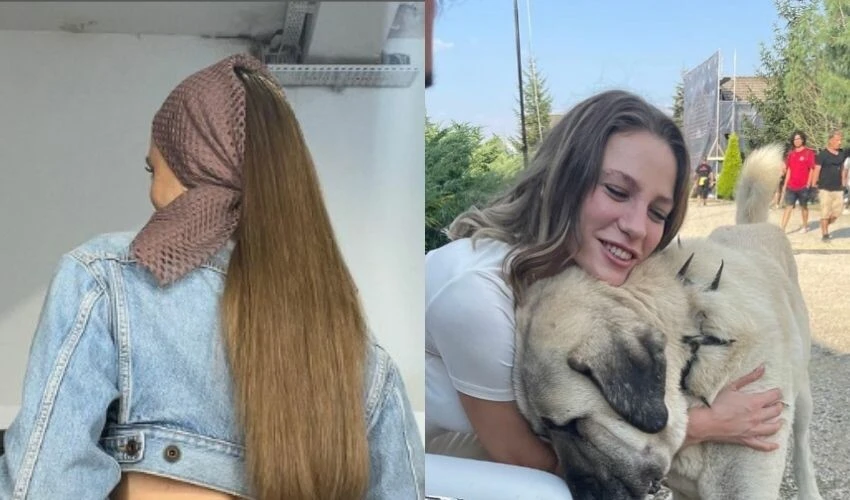 Çekimler bitti, Serenay Sarıkaya peruğunu çıkardı