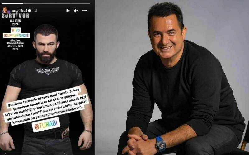 Acun Ilıcalı efsane yarışmacıyı kadroya dahil etti! Beş parasız kaldım diyen Turabi, yine Survivor kadrosunda…