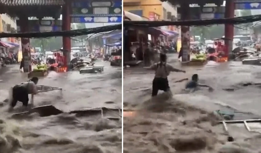Çin'deki sel 70'ten fazla timsahı özgürleştirdi! Bölge halkı tehlike içinde