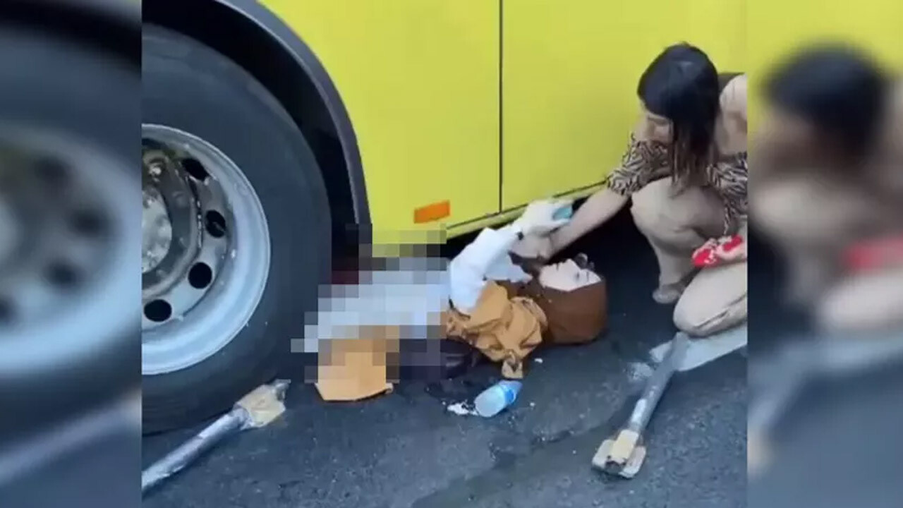 İstanbul&#039;da kahreden kaza! Hamile kadın İETT otobüsünün altında kalıp can verdi