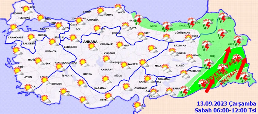 Meteoroloji 10 ili "sarı" kodla uyardı: Kuvvetli geliyor, tedbirli olun