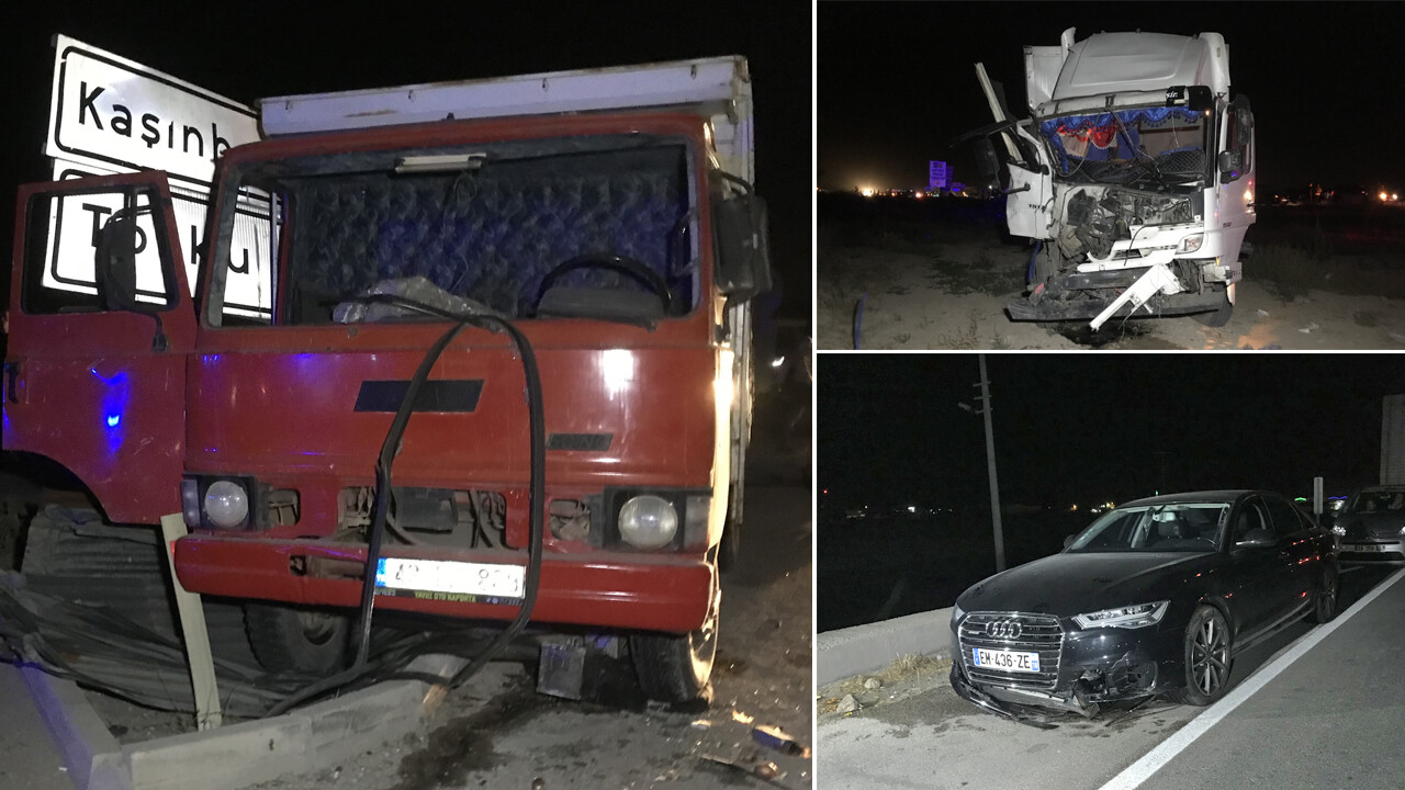 Yolcu indiren araca kamyon çarptı... Savrulan yolculara başka bir araç çarptı: 2 ölü, 8 yaralı!