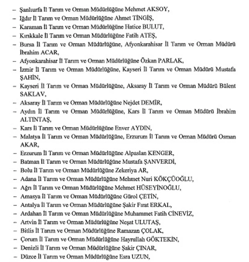 Cumhurbaşkanı Recep Tayyip Erdoğan'ın bazı üniversitelere rektör atama; bakanlıklara ve devlete bağlı resmi kurumlara üst kamede kamu yöneticisi atama kararları Resmi Gazete'de yayımlandı.