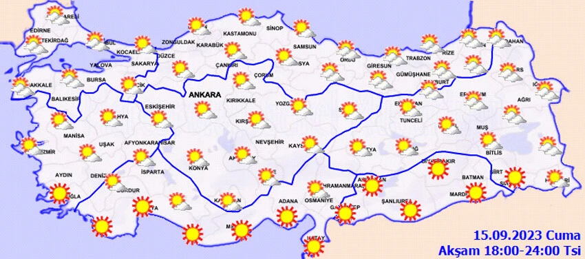 Meteoroloji saat vererek il il uyardı! Gök gürültülü yağış geliyor