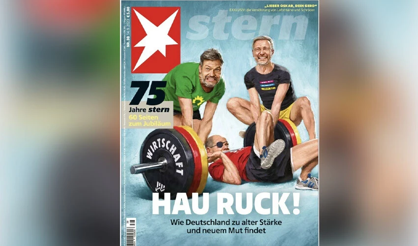 Halk Almanya'daki koalisyondan memnun değil! Dergi kapağı her şeyi anlattı