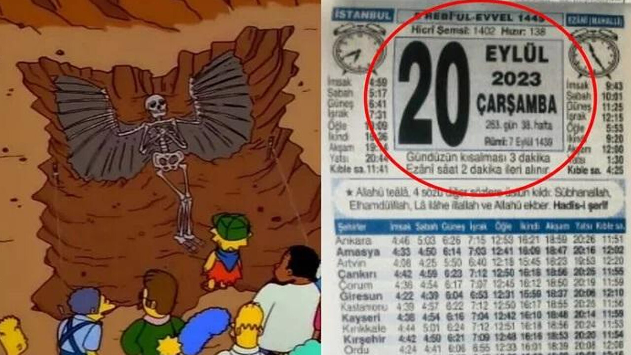 20 eylül endişesi! Simpsonlar bunu da bildi... Meksika kafa karıştırdı