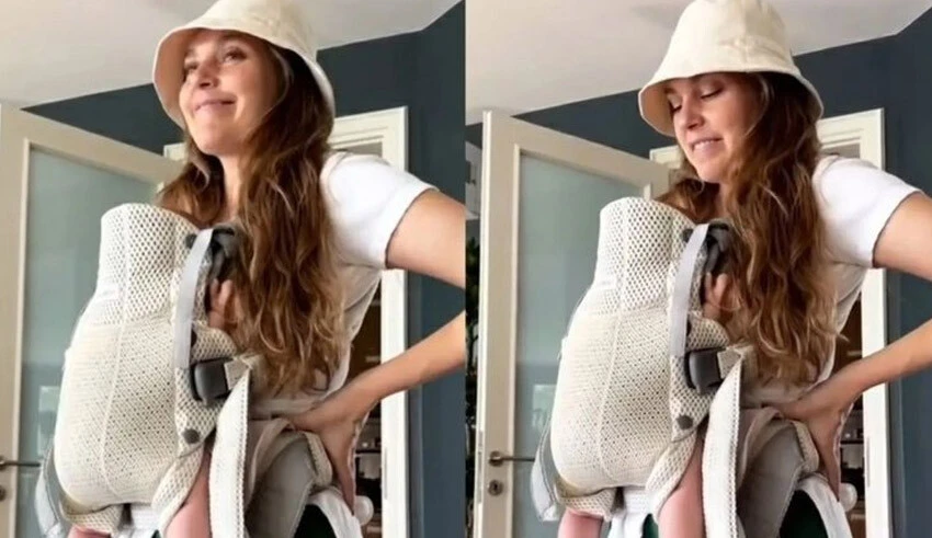 Eda Ece, Aslı Enver'den annelik dersleri alıyor