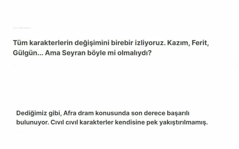 Afra Saraçoğlu ve Hande Erçel'in oyunculuk performansları kıyaslandı! Yorumlarda eleştiri yağdı