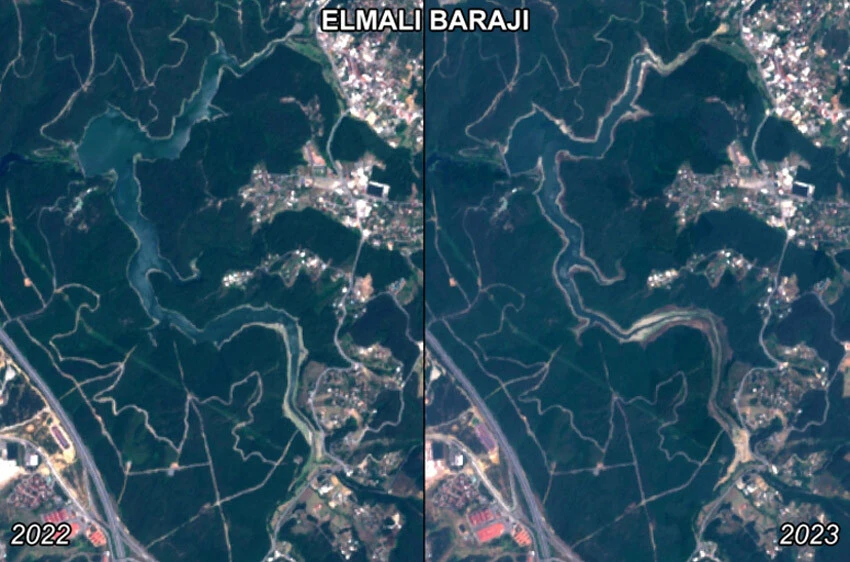 İstanbul barajları alarm veriyor! Yüzey alanları 1700 futbol sahası büyüklüğünde küçüldü