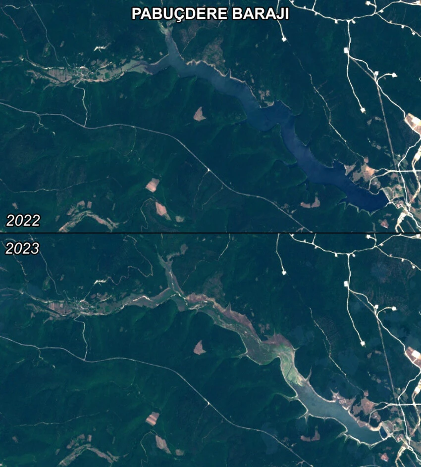 İstanbul barajları alarm veriyor! Yüzey alanları 1700 futbol sahası büyüklüğünde küçüldü