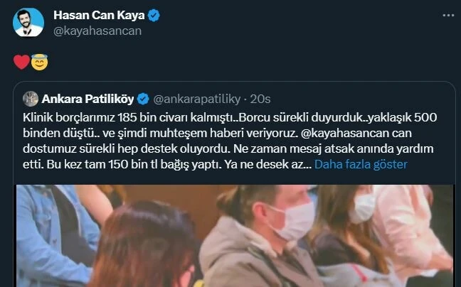 150 bin lira bağışlayan <a href=