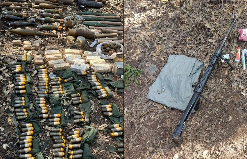 Terör örgütüne ait silah ve mühimmatlar kullanılamaz hale getirildi.