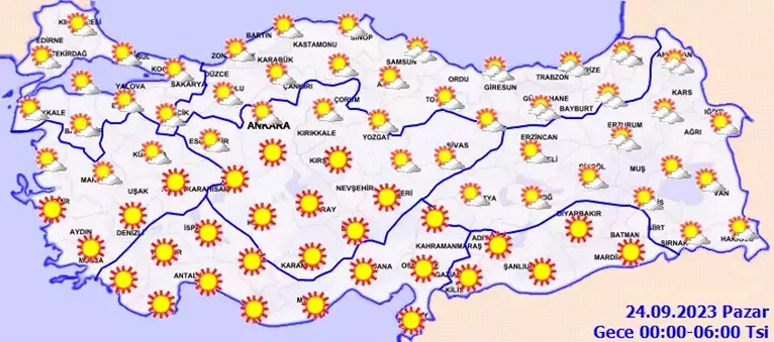 Son dakika! Meteoroloji'den sağanak yağış uyarısı! Bugün hava nasıl olacak? İstanbul, Ankara, İzmir ve il il 24 Eylül hava durumu