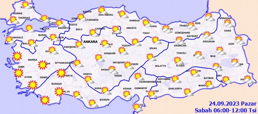 Son dakika! Meteoroloji'den sağanak yağış uyarısı! Bugün hava nasıl olacak? İstanbul, Ankara, İzmir ve il il 24 Eylül hava durumu